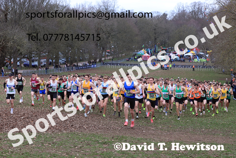 Senior Mens 2026 UK CAU Inter Counties Cross Country, Wollaton Park, Nottingham. Photo: David T. Hewitson/Sports for All Pics